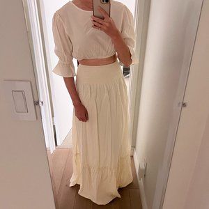 WEWOREWHAT Two Piece Skirt & Crop Top Set